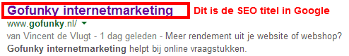 Betere SEO door title tag verbeteren